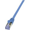 LogiLink CQ3086S RJ45 Patch Cable CAT 6A S/FTP 7.5m Blue Flame-Retardant