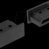 64030 Dust cover, HDMI-A socket without handle, 10 pieces, black
