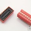 DIP switch 8 poz. przełącznik RoHS czerwony