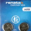 CR2430.CU Lithium-Knopfzelle, 3 V, 280 mAh, 24,5x3,0 mm, 2er-Pack