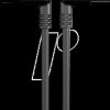 62425218 Flexline Extension Cable 90°, 3m blk