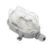 Oprawa Loft Oval-7063G, E27, 100W, Szara-Żeliwo, Klosz Przeźroczysty-Szkło,...