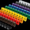 18304 Cable Marker Clips 0-9 assorted colours 100 pieces