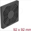 67312 Fan Grill with Dust Filter, 92 x 92 mm, black