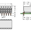 WAGO 2091-1376/000-5000 Obudowa męska na PCB 100 szt.