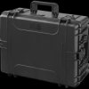 MAX540H245S water- and dustproof plastic suitcase black, incl. foam insert