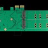 89588 PCI Express Karte > 4 x M.2 Key B Low Profile