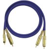 Oehlbach 2015 NF 1 Master RCA Audio Cable 2x RCA to 2x RCA 0.50m Blue GoldPlated