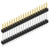 Pin header, 20 pole, pitch 2.54 mm, straight, black, 10056634