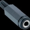 137608 Jack socket, 3,5mm Stereo, plastic