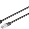 kabel LAN MicroConnect UTP60025BA, 1 szt., RJ45, 0.25 m, czarny