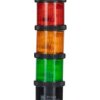 Wieża sygnalizacyjna RS PRO 3 -elementowy LED Pomarańczowy, zielony, czerwony 24 V Migające, stałe
