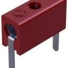 Złącze bananowe SKS HirschmannMPB 1, czerwone