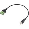Renkforce RF-6443964 USB 2.0 Adapter cable PVC coated 30 cm Clip terminal