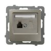 AS Gniazdo telefoniczne satyna light GPT-1G/m/45 OSPEL