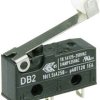 Mikroprzełącznik DB2C-A1RC 250 V/AC 10 A 1 x wł/(wł) ZF IP67 chwilowy 1 szt.