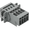 Pin header, 4 pole, pitch 5 mm, straight, gray, 769-604/002-000