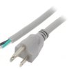 Kabel: 3X16awg, Nema 5-15 (B) Wtyk, 1M, 13A Lt202 3X16awg 105E.C 1M Gry