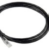 Kabel kategorii 6, Czarny, Wtyk RJ45/męski RJ45dł.: 2m, mat. koszulki: PVC