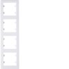LUMINA SOUL Ramka 4 poczwórna pionowa biała WL5140 HAGER