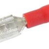 Konektor izolowany żeński czerwony 2,8x0,8mm