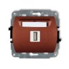 TREND Gniazdo USB-AA 3.0 brązowy metalik 9GUSB-5 KARLIK
