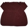 Draper 43852 Detail Sanding Sheets-Hook & Loop, 140mm, 80 Grit, SSD4 10Pc