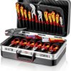 Walizka narzędziowa z wyposażeniem Knipex Werkzeugkoffer Elektro 20-tlg teilw.VDE-geprüft DIN EN 60900 00 21 20