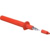 Test probe, socket 4 mm, rigid, 1000 V, CAT II, red, 66.9112-22