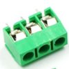 Blok terminal voor printmontage 3 groen 5mm