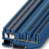Through terminal block, push-in connection, 0.14-4.0 mm², 4 pole, 24 A, 6 kV, blue, 3209675