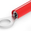 Insulated ring cable lug, 0.8-0.9 mm², AWG 18, 5 mm, red, 2-36153-5