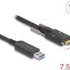 83201 Optical USB 3.1 cable, A plug to C plug, 7.5 m