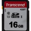 Karta SD SDHC, 16 GB Tak 3D, Transcend SDC -25 → +85°C