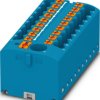 Distribution block, push-in connection, 0.5-10 mm², 40 A, 6 kV, blue, 1221439