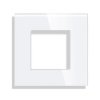 Ramka szklana - pojedyncza - biała - do modułów Tawoia Glass