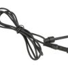 Przewód pomiarowy banan - haczyk 1mm2 0,95m czarny