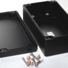 Aluminum die cast enclosure, (L x W x H) 221 x 120 x 81 mm, black (RAL 9005), IP66, 1590Z150BK