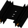 Extruded heatsink, (L x W x H) 38.1 x 34.9 x 12.7 mm, 11 K/W, black anodized, 10018989