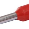 Insulated wire end ferrule, 1.0 mm², 8 mm long, red, 22C427