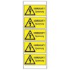 TE Connectivity 1768020-2 Warning Signs 52x26mm 5 Pcs Self-Adhesive Film
