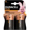 Duracell Plus MN1300B2 D Alkaline Batteries - Pack of 2