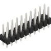 Pin header, 20 pole, pitch 2.54 mm, straight, black, 10053272