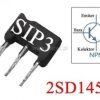 Tranzystor NPN 20V 0.7A 1W 55MHz: SIP-3