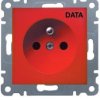 Lumina Gniazdo pojedyncze z/u 16A /DATA/ czerwone WL1029