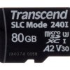 Karta Micro SD MicroSDXC, 80 GB Tak 3D, Transcend USD240I -40 → +85°C