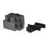KOSTKA ŁĄCZÓWKA ELEKTRYCZNA 2-POLA DG801 +GN. BEZPIECZNIKA 5x20 R10mm 10A 400V SZARA DEGSON