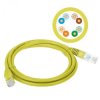 Patchcord UTP A-LAN KKU5ZOL3 (RJ45 - RJ45 3m UTP kat. 5e kolor żółty)