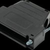 MHDSSK-P-15-L-K D-Sub cap, 15-pin, angled/straight, black, size A