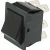 Przełącznik kołyskowy (Wł.)-wł. Nie 16 A DPDT Czarny Arcolectric (Bulgin) Ltd